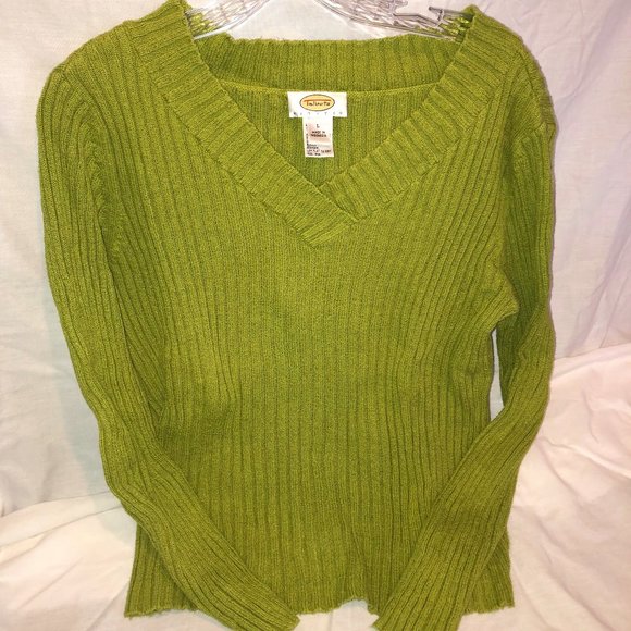 Green Talbot's V-neck Sweater - Picture 1 of 1